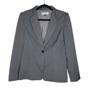 Tahari Arthur S. Levine Gray 2 Piece Blazer Pant Suit Size 8