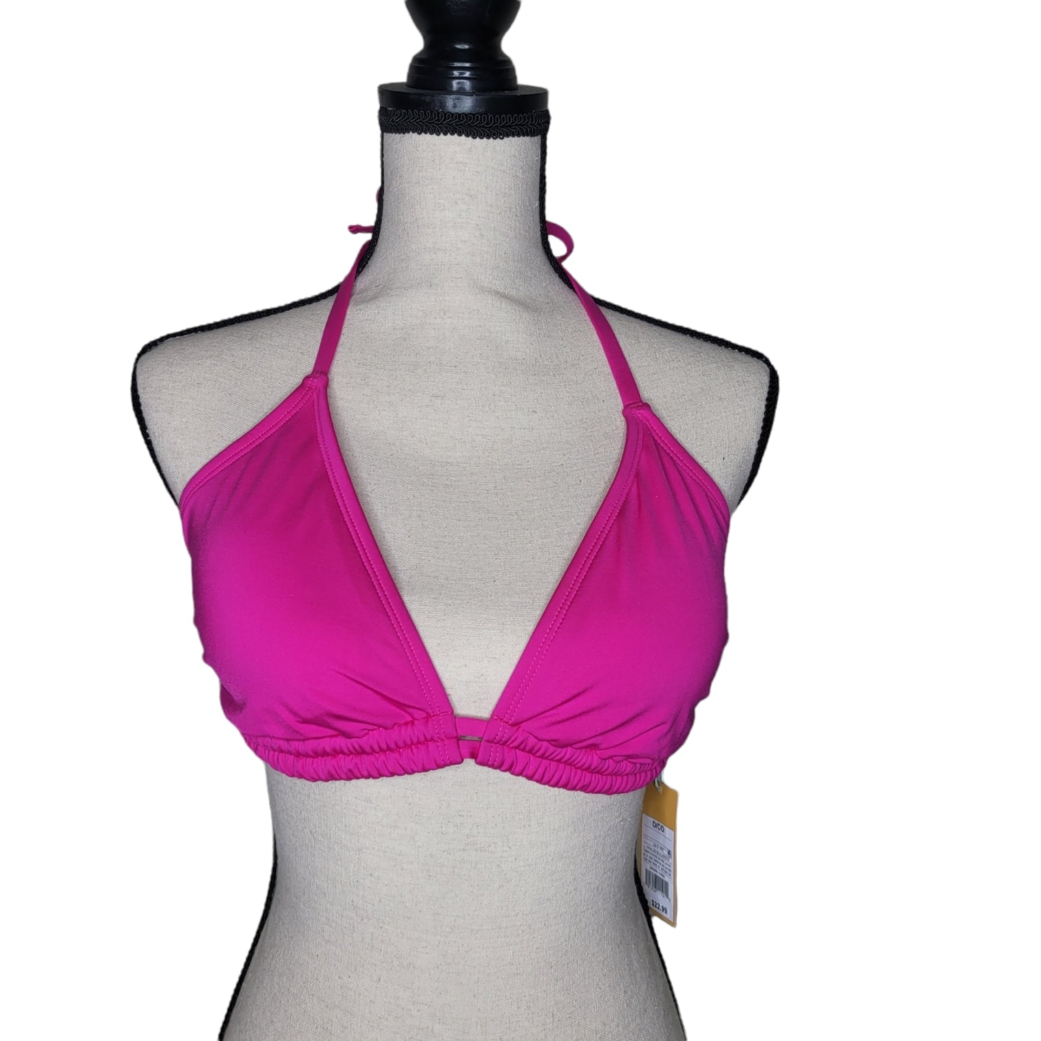 Kona Sol Pink Crystal New with Tags Bathing Suit Top Cup Size D/DD