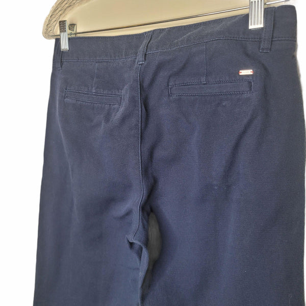 Tommy Hilfiger Women's Blue Pants with Button Accents Size 8