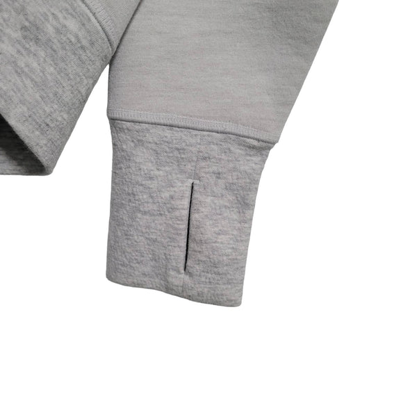 Athleta Fuse Colorblock Scuba 2 Toned Gray Thumbholes Sweatshirt Size Small