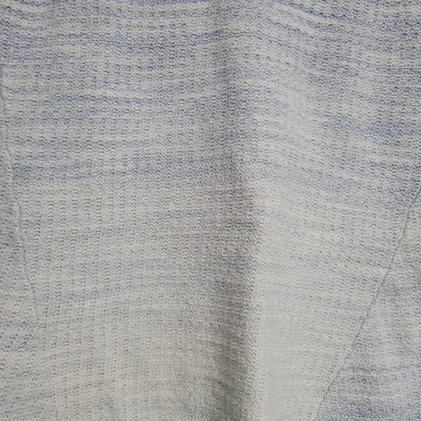 Moth Blue Knitted Sleeveless Shark Bite Hem Blouse Top Size Small