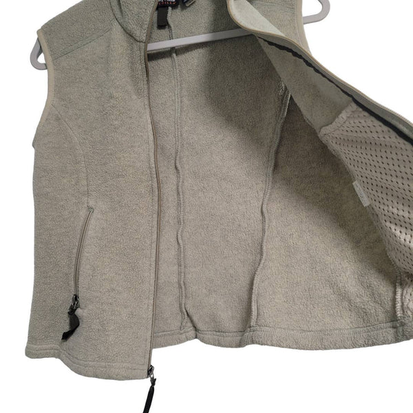 Patagonia Women's Synchilla Light Brown Full Zip Vest Pockets Size Medium