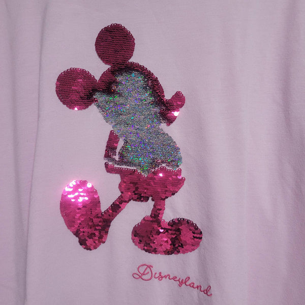 Disney Women's Mickey Mouse Pink Short Sleeve T-Shirt Size 1X