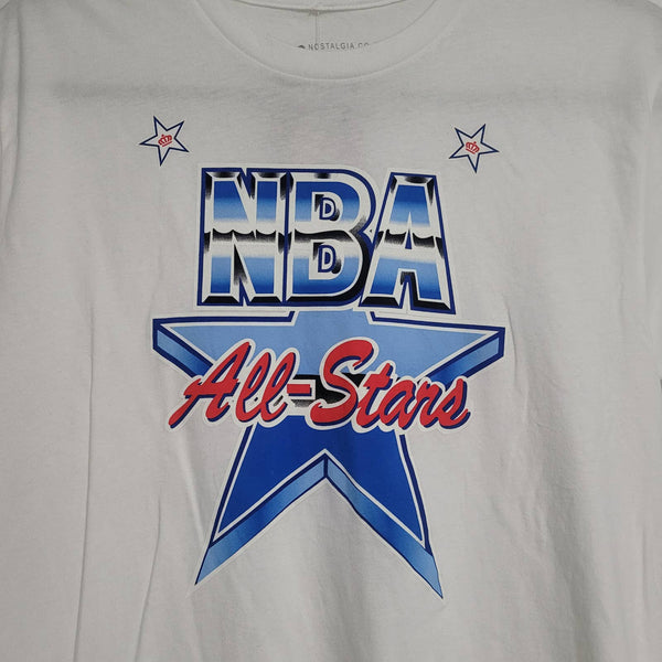 Mitchell & Ness Nostalgia Co. NWT White Short Sleeve NBA All Stars Size Small